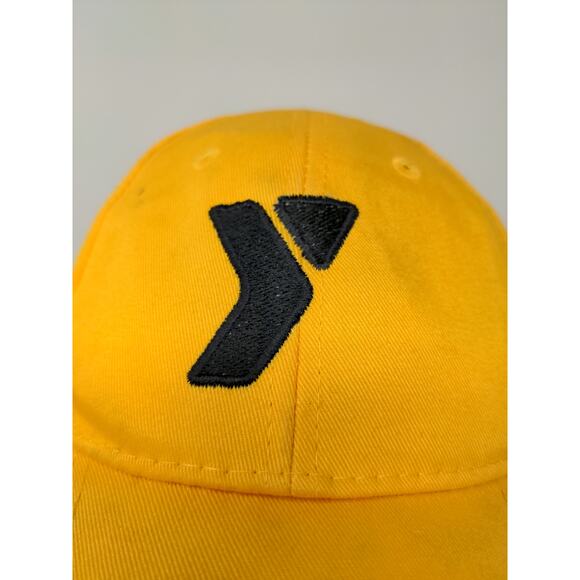 Youth Boys YMCA Strapback Hat Adjustable Embroidered Logo Yellow Cap - Picture 3 of 11